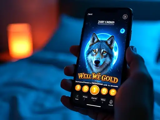 Wolf Gold pokie artwork at Joe Fortune Casino